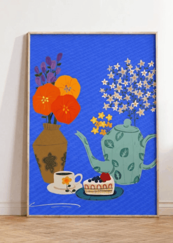 ჩაის კონტრასტი პოსტერი