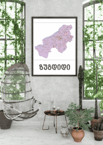 ზუგდიდის რუკა პოსტერი