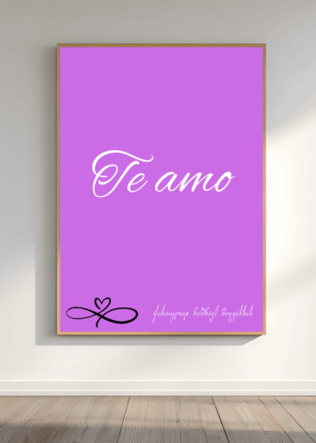 TE AMO პოსტერი