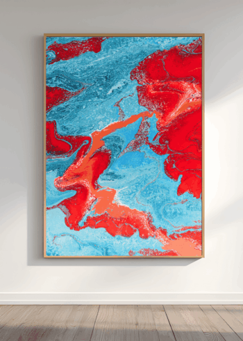 BLUE RED პოსტერი