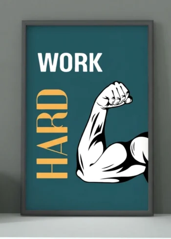 WORK HARD პოსტერი