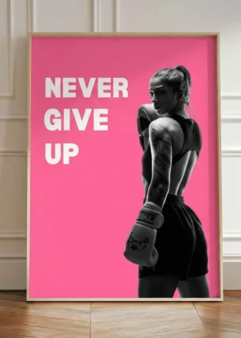 NEVER GIVE UP პოსტერი