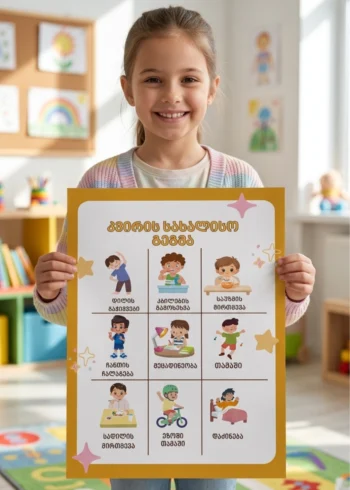 კვირის სახალისო გეგმა A4