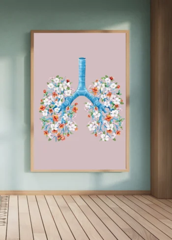 პოსტერი ფილტვების ბრონქული ხე