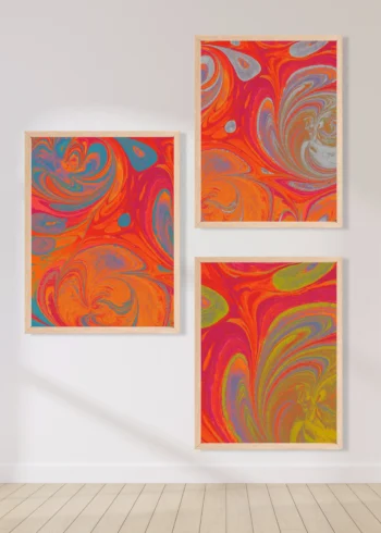 Paper Marbling პოსტერები